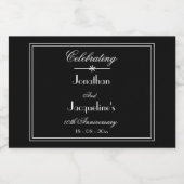 Chic Wedding Jubileum Mini Liquor Bottle Labels Likeurfles Etiket (Enkel label)
