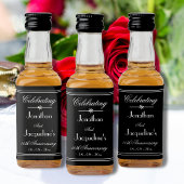 Chic Wedding Jubileum Mini Liquor Bottle Labels Likeurfles Etiket