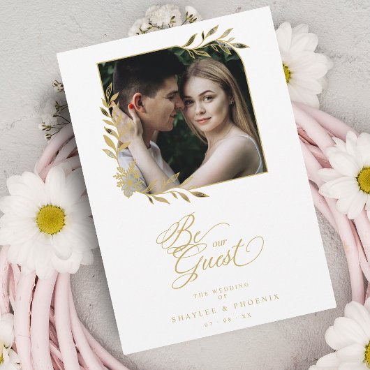 Chic Wedding Luxury Golden Branches Lijst Foto