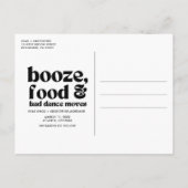 Chic Wedding Photo Green Bewaar de datum Aankondigingskaart (Achterkant)