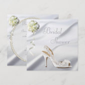 Chic Wedding Shoe & Bouquet Vrijgezellenfeest Kaart (Voorkant / Achterkant)