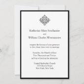 Chic Wedding-uitnodigingen Kaart (Voorkant)