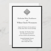 Chic Wedding-uitnodigingen Kaart (Voorkant / Achterkant)