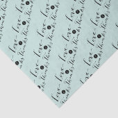 Chic-weefselpapier voor Love & Bedankt Script Call Tissuepapier (Detail)