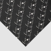 Chic-weefselpapier voor Love & Bedankt Script Call Tissuepapier (Detail)