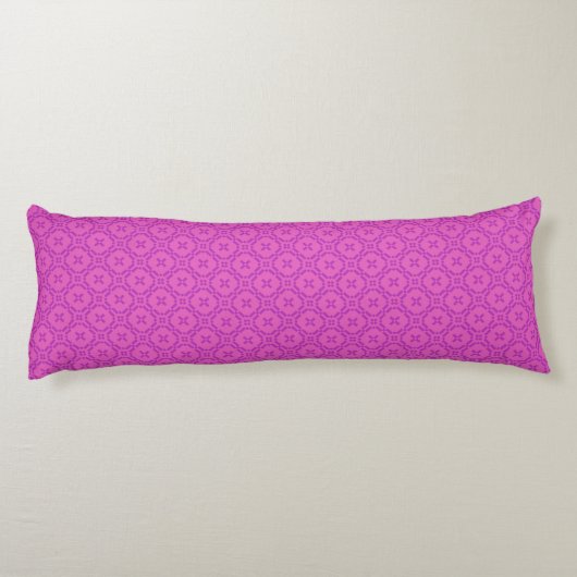 Chic Welsh Tapestry Pattern, Pink Body Pillow Lichaamskussen (Achterkant)