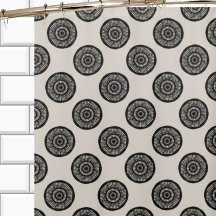 Chic Wheel Pattern Mocha Brown