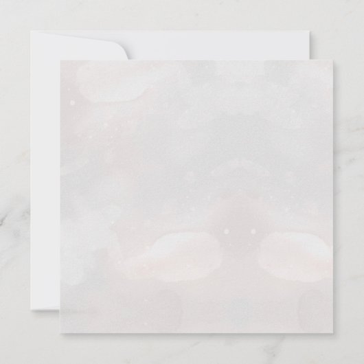 Chic Whimsical Bloemen monogram bruiloft Bedankkaart (Achterkant)