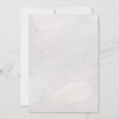 Chic Whimsical Bloemen monogram bruiloft Kaart (Achterkant)