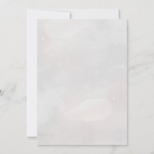 Chic Whimsical  Bloemen monogram bruiloft Save The Date (Achterkant)