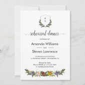 Chic Whimsical  Floral repetitie diner Kaart (Voorkant)