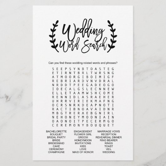 Chic White Black Branches "Hij zei dat ze zei dat  Flyer (Achterkant)