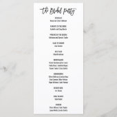 Chic White Black Olive Branches Wedding Programme Programmakaart (Achterkant)