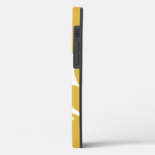 Chic White Dragon Monogram Hoesje-Gemate iPhone Ca Case-Mate iPhone Case (Achterkant / Links)