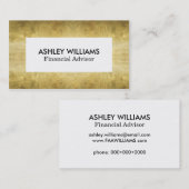 Chic White en Gold | VISITEKAARTJES (Voorkant / Achterkant)