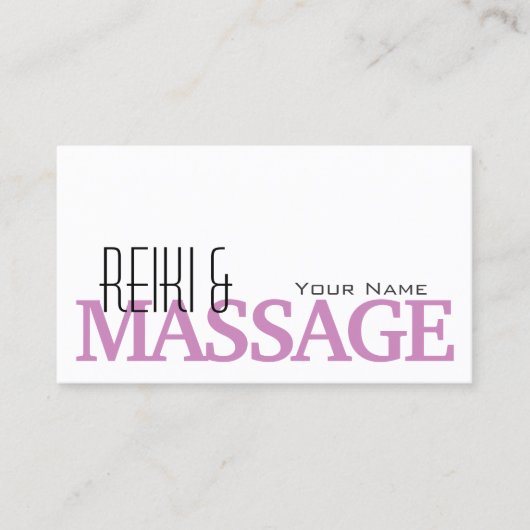 Chic White en Roze Simple met Photo Professional Visitekaartje (Voorkant)