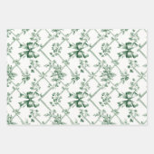 Chic White en Sage St. Patrick's Bow set van 3 Inpakpapier Vel (Voorkant 3)