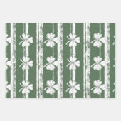 Chic White en Sage St. Patrick's Bow set van 3 Inpakpapier Vel (Voorkant 2)