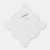 Chic White Filigree Wedding Dank je wel voor doos Bedankdoosjes (Uitgevouwen)