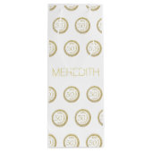 Chic White Gold 50 en Fabulous 50th Birthday Wijn Cadeautas (Achterkant)