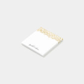 Chic White Gold Confetti Sparkle Shine Post-it® Notes (Schuin)