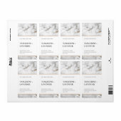 Chic White Gold Grey Marble Kandle Productlabel Etiket (Full Sheet)