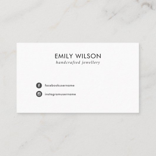 CHIC WHITE GRAY TERRAZZO STUD EARRING DISPLAY CARD VISITEKAARTJE (Achterkant)