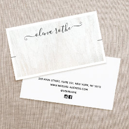 Chic White Ketting Bracelet display Contactkaartje