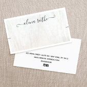 Chic White Ketting Bracelet display Contactkaartje