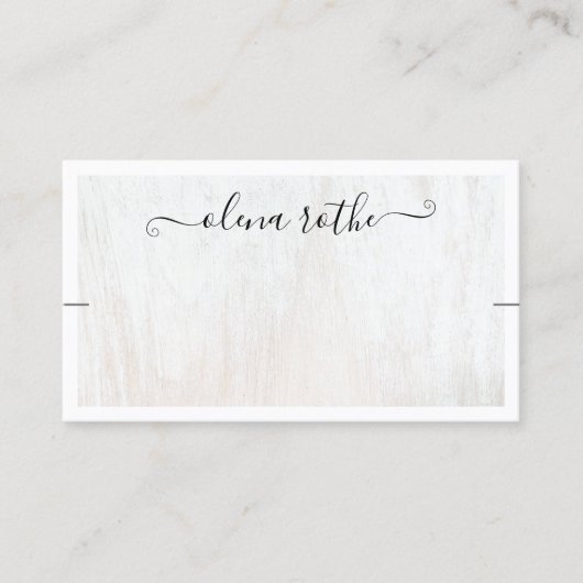 Chic White Ketting Bracelet display Contactkaartje (Voorkant)