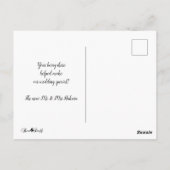 Chic White Lace Trimmed Wedding Photo Bedankt Briefkaart (Achterkant)