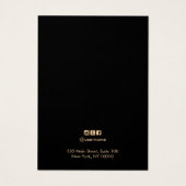 Chic White Leather Earring Jewelry Display Card Visitekaartje (Achterkant)