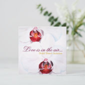 Chic white orchids vrijgezellenfeest nodigt uit kaart (Staand voorkant)