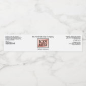 Chic White, Rose Gold, Black Body Butter Jar label Waterfles Etiket (Enkel label)