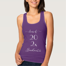 Chic White Script-klasse van het jaar Afstuderen T-shirt