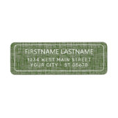 Chic White Simple Styled Typography Script Label (Voorkant)