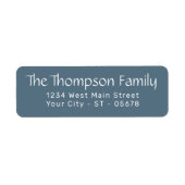 Chic White Simple Stypography Script Etiket (Voorkant)