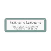 Chic White Simple Stypography Script Etiket (Voorkant)