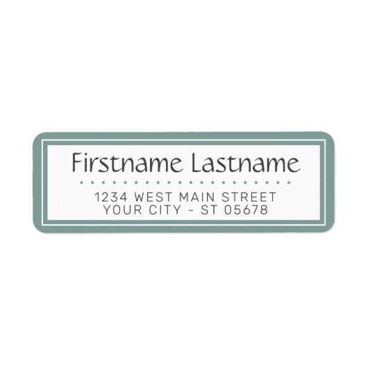 Chic White Simple Stypography Script Etiket (Voorkant)