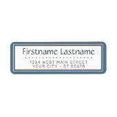 Chic White Simple Stypography Script Etiket (Voorkant)