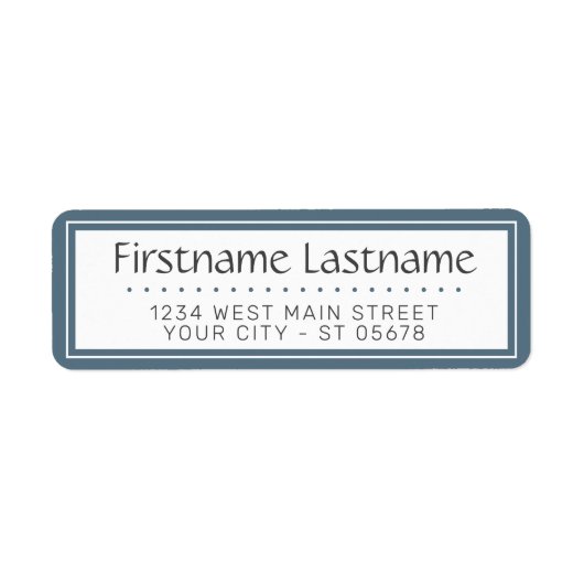 Chic White Simple Stypography Script Etiket (Voorkant)