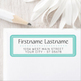 Chic White Simple Stypography Script Etiket