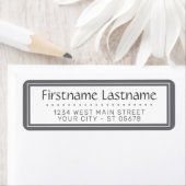 Chic White Simple Stypography Script Etiket (Insitu)