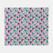 Chic Wicked Witch Petten groen en zwart Fleece Deken (Voorkant (Horizontaal))