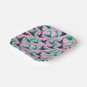 Chic Wicked Witch Petten groen en zwart Papieren Bordje (Gebogen)