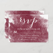 CHIC WIJN Aquarel TROUWKAARTEN RSVP (Voorkant / Achterkant)