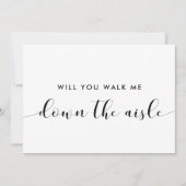 Chic Wil je me langs de aisle-kaart laten lopen? Kaart (Voorkant)