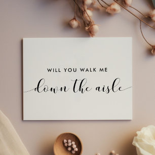 Chic Wil je me langs de aisle-kaart laten lopen? Kaart