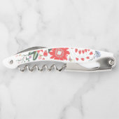 Chic Wild Flower Folk Art Kurkentrekker (Achterkant)