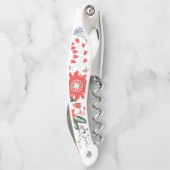 Chic Wild Flower Folk Art Kurkentrekker (Achterkant)